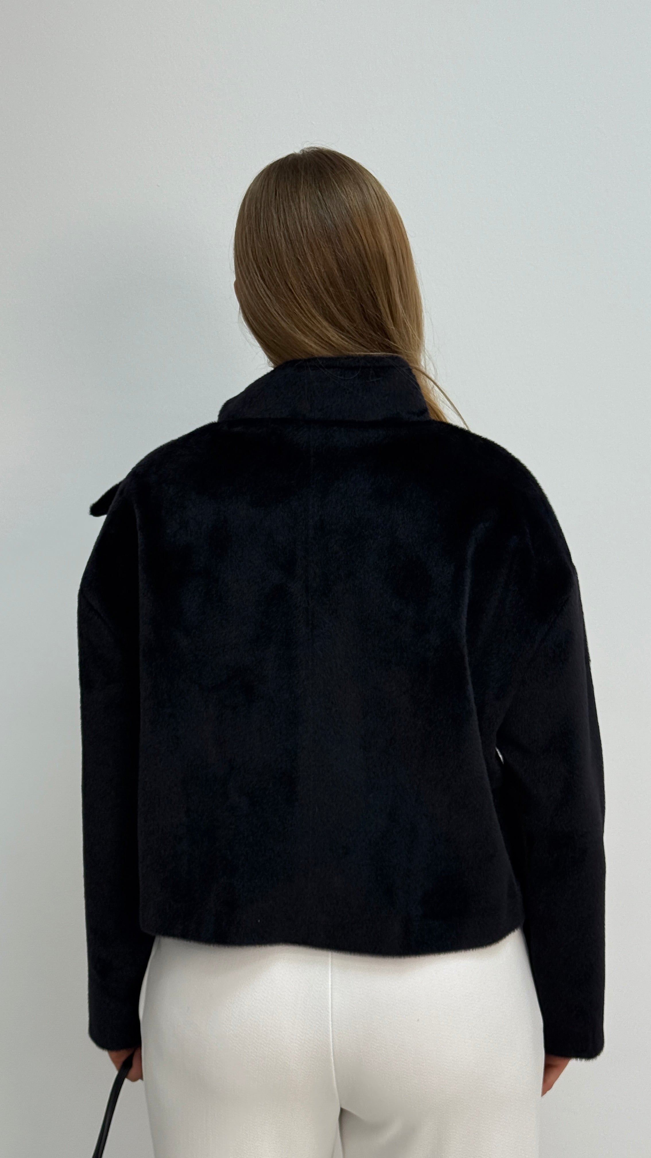 Yakası Fiyonklu Gold Düğmeli Fox Ceket Kaban