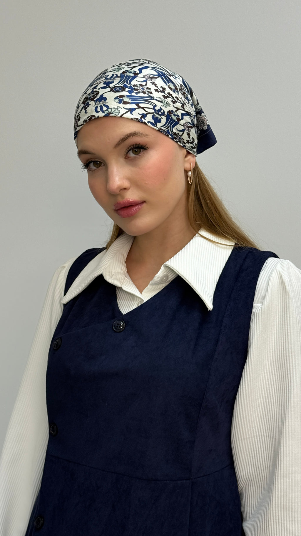 Gömlekli İkili Takım Star Süet Kumaş Elbise